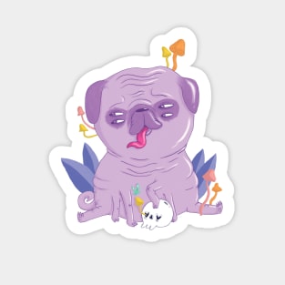 Magical Pug Sticker